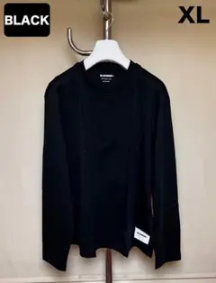新品 XL JIL SANDER 23aw パックTシャツ 黒 長袖 17235のサムネイル
