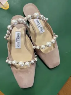 JIMMY CHOO パール ミュール サンダルのサムネイル