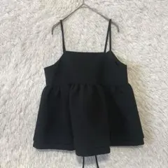 フカヤオリジナル　膨れジャガードキャミビスチェ　ブラック　サンプル品