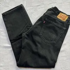 Levi's 505 ブラック ストレートデニム W36 L32ウエスト91cm