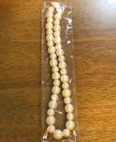 パール風ネックレス　ホワイト