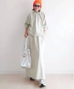 【2024AW】notch. by yui スウェットベーカースカート TALL