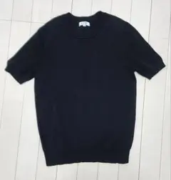 【美品】PLST 半袖ニット ブラック M