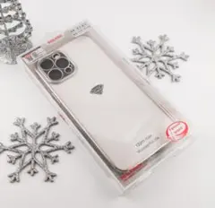 iPhone 12Pro Maxソフトケース　クリアシルバー