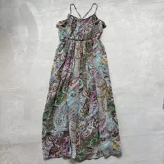 【美品】ROSE BUD ローズバット ペイズリーワンピース リゾート 旅行 海