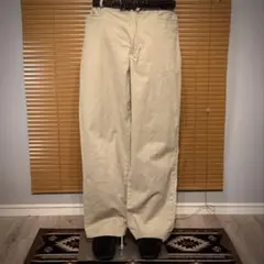 【90's】ポロバイラルフローレン　ワイドチノパン　ベージュ　W38L30
