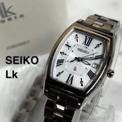 稼働美品 セイコーLk レディース腕時計 白文字盤 1B35-0AB0 ラメ