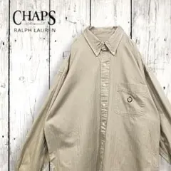 CHAPS RALPH LAUREN★長袖シャツ★ボタンダウン★厚手★刺繍ロゴ