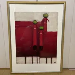 ベルナール・カトラン リトグラフ 版画 額装品、額縁サイズ123×80.5