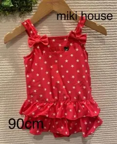 【美品】MIKI HOUSE ミキハウス ホットビスケッツ 水着 90cm