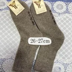 訳ありサイズ（26-27cm）2足 モンゴルあったかウール ソックス・靴下