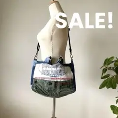 【最終SALE価格】カーゴ デニム トート バッグ リメイク