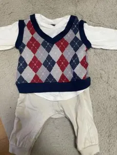 ロンパース・カバーオール ダイヤモンド柄 95cm以下