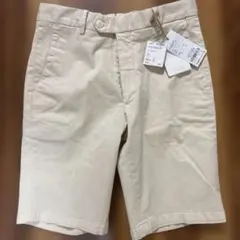 未使用タグ付き！ヴィコントアーベージュ ショートパンツ バックポケット付き