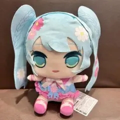 新品　初音ミク きゅるまるBIGぬいぐるみ コスモスver.