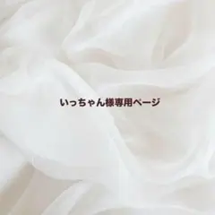 いっちゃん様専用ページ