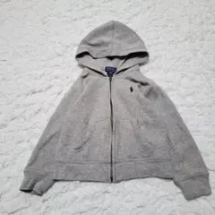 ポロラルフローレン　パーカー　3/3Ｔ ジップアップ　グレー