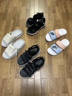 NIKE ナイキ　サンダル まとめ売り 4足セット❗️のサムネイル