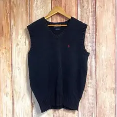 ポロバイラルフローレン　男女兼用　トップス　ニットベスト　V字ネック　ロゴ刺繍
