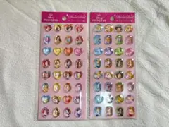 ディズニープリンセス　ストーンシール　2種セット