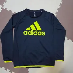 adidas 長袖カットソー 160 ネイビー/イエロー