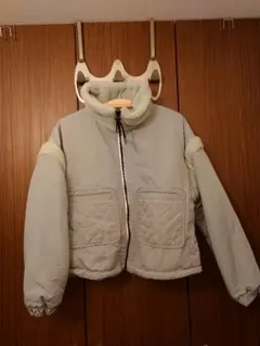 ZARA リバーシブルライトグリーンブルゾン