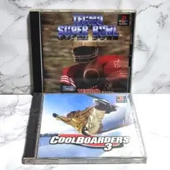 PS1ソフト 2本セット テクモスーパーボール/クールボーダーズ3 SPG