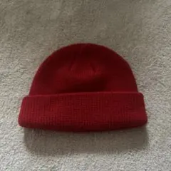 赤 ニット帽 Mサイズ 手洗い可能