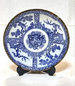 希少】染付 鳳凰文 皿 骨董品 - メルカリ