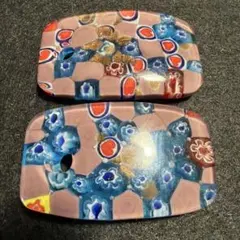 ベネチアンガラス.ペンダントトップ2個セット