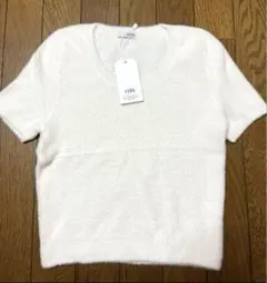 GYDA シャギーハーフスリーブニットTOPS