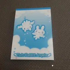 【新品】ツインラビットエンジェル　Ａ６メモ帳のサムネイル