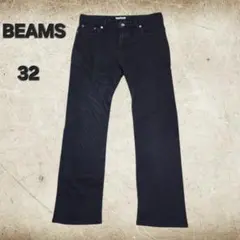 BEAMS コーデュロイパンツ 黒 W32 ストレッチ日本製のサムネイル
