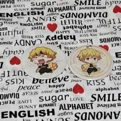 鬼滅の刃 我妻善逸 缶バッジ 2個セット②