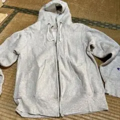 【かめーるさん様専用】Champion グレー フルジップパーカー M