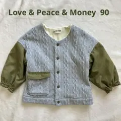 Love & Peace & Money 異素材MIXアウター　80〜90