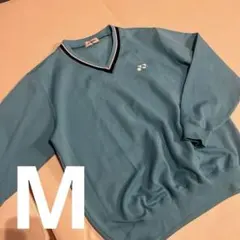 YONEX Vネック　長袖ウェア 青　Mサイズ