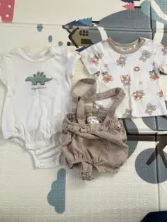 恐竜ロンパース・サロペットセット