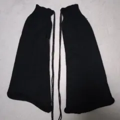 サブカル地雷系 黒 ニット ロングレッグウォーマー