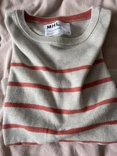 【最終価格】MHL. ボーダー　コットンセーター