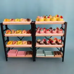No.85-①「ケーキ屋」 　　　　「ドーナツ屋」2点