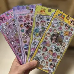 プチドロップステッカー　カップケーキ　ツムツム　トイストーリー　チシャ猫