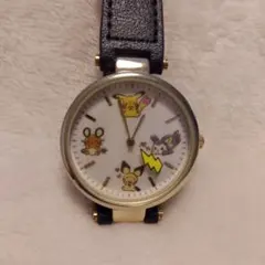 イッツデモ ポケモン ピカチュウ 腕時計 革ベルトウォッチ - メルカリ