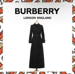BURBERRY ロングトレンチコート ブラック