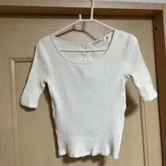MOUSSY リブカットソー ホワイトのサムネイル