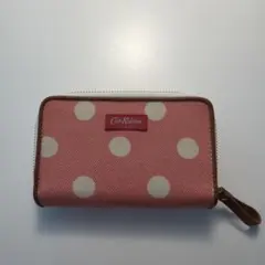 CathKidston キャスキッドソン 折りたたみ 財布 ピンク ドッド 水玉のサムネイル