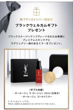 YSLブラックウェルカムギフトセット未使用・未開封
