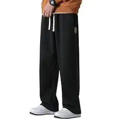 Rakityo ワイドパンツ メンズ サルエルパンツ　ブラック　2XL