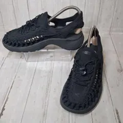 【24.5㎝】 KEEN キーン ユニーク サンダル オールブラック 黒