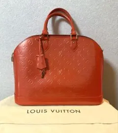 ルイヴィトン LOUIS VUITTON ヴェルニ アルマGM 希少 オレンジサ